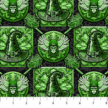 Green Insignia Good Together Cotton 44"/45" Fabric Per Yard