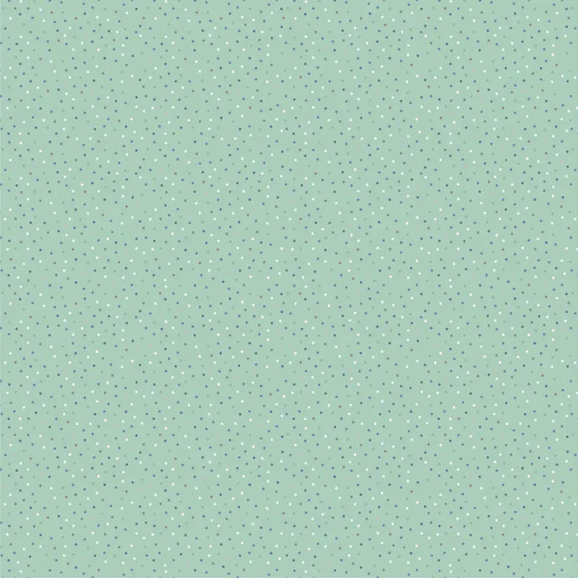 Green Sea Glass Mint Cotton 44"/45" Fabric Per Yard