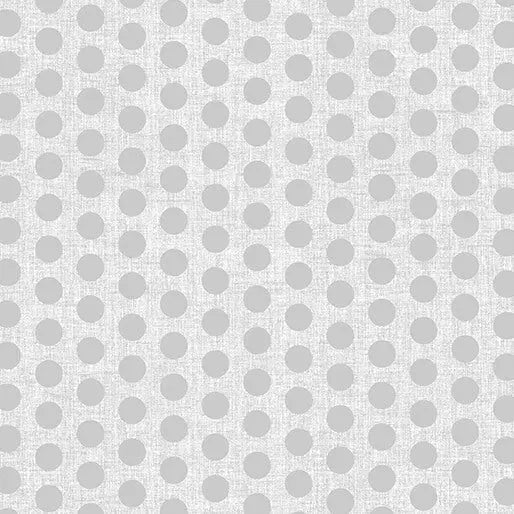 Grey Linen Dot Cloud Cotton Wideback Fabric per yard