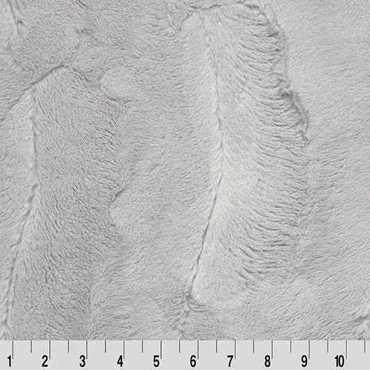 Grey Silver Luxe Cuddle Mirage 80" Fabric - ( 3/4 Yard Pack )