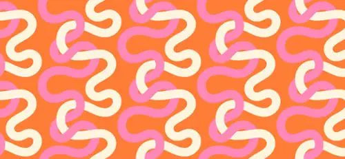 Groove Tangerine Dream Tangled Multi Orange Cotton Wideback Fabric Per Yard