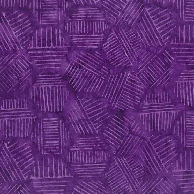 Hexies Hickory Plum 81700-88 Cotton 44"/45" Fabric Per Yard