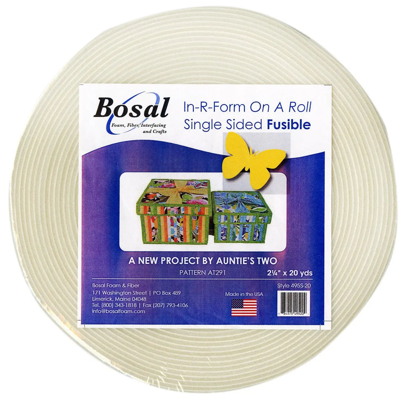 In-R-Form Single Sided Fusible Foam Stabilizer Off White 2-1/4in x 20yds