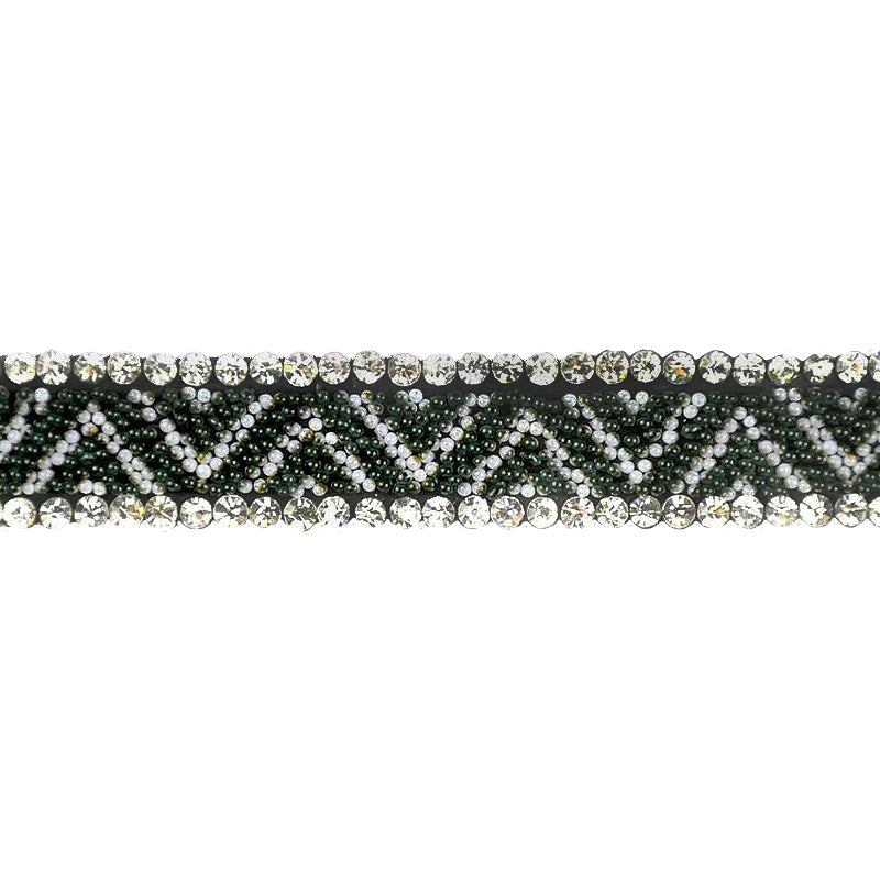Iron-On Rhinestone Trim - 3/8" Width (5 Yard Roll) - BRSY-23
