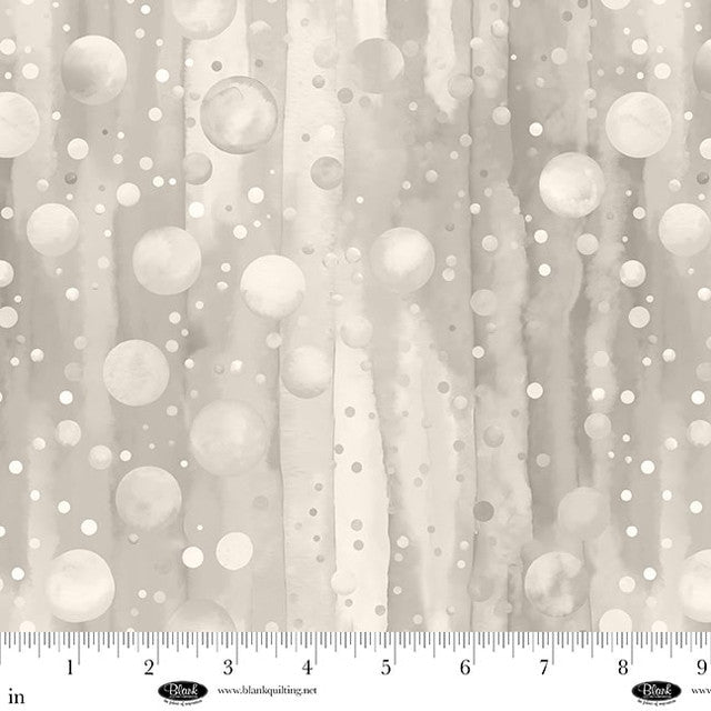 Ivory Bubble Pops 108" Cotton Wideback Fabric Per Yard