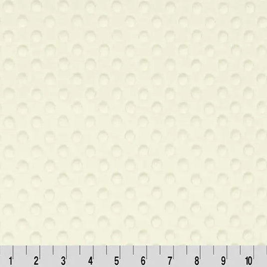 Ivory Cuddle Dimple Fabric - ( 3/4 Yard Pack )