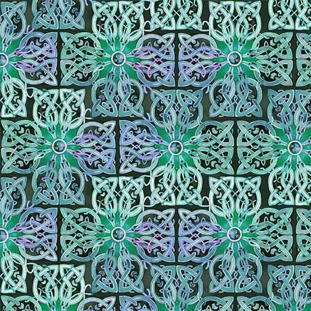 Jade Cross The Dragon Cotton 43"/44" Fabric Per Yard