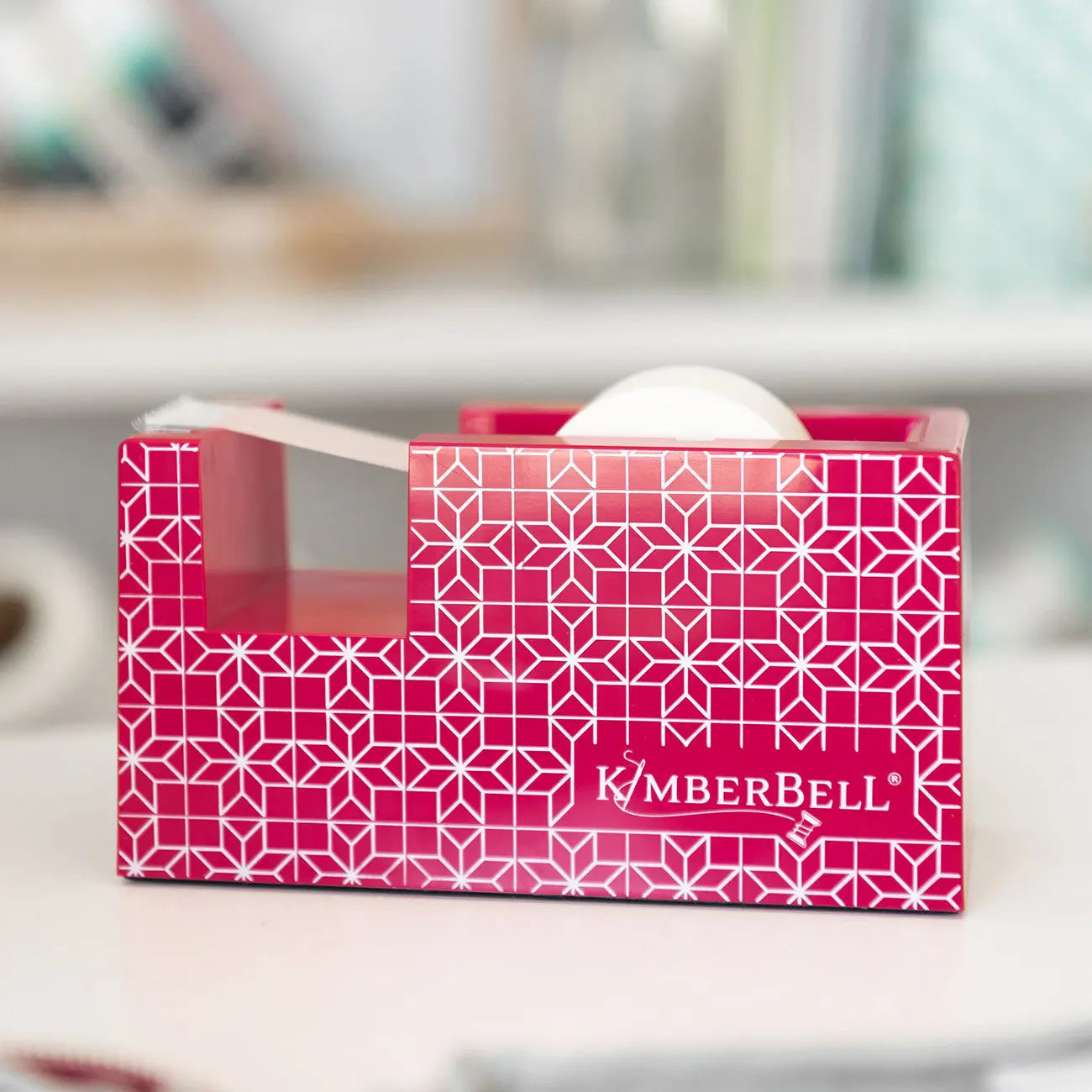 Kimberbell Paper Tape Dispenser Cranberry Star
