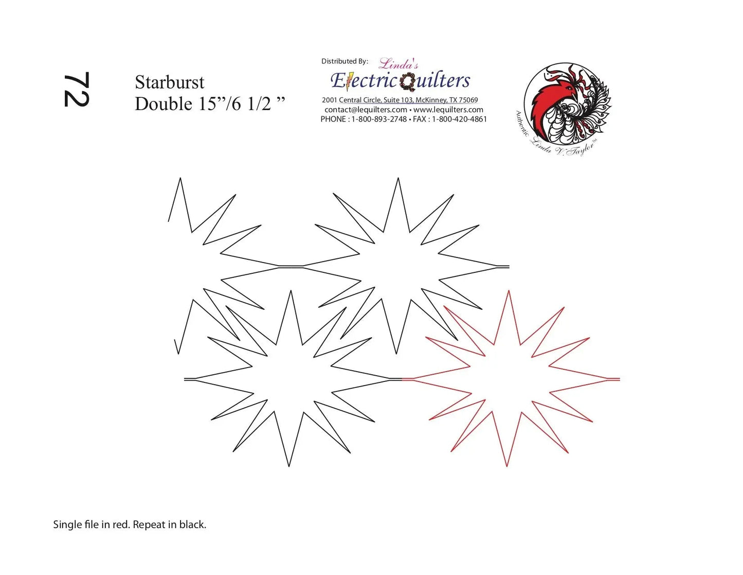 072 Starburst Pantograph by Linda V. Taylor