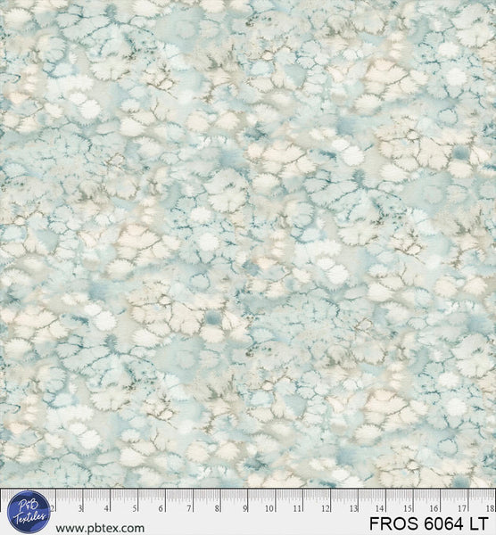 Light Teal / Aqua Frost FROS-6064-LT Cotton 44/45 Fabric Per Yard