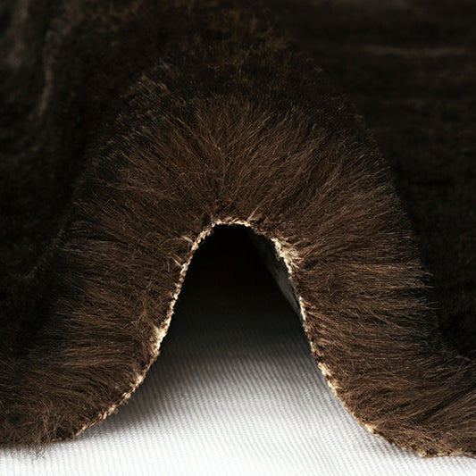 Luxe Cuddle Arctic Fox Black Coffee 58"/60" Fabric per yard