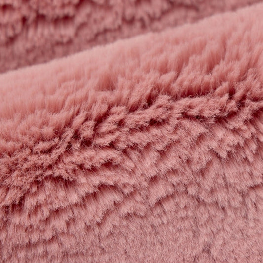 Luxe Cuddle Bunny Peach Quartz 58"/60" Fabric per yard