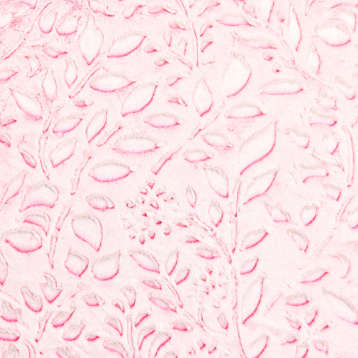 Luxe Cuddle Frosted Poppy Think Pink 58" - 60" Fabric per yard
