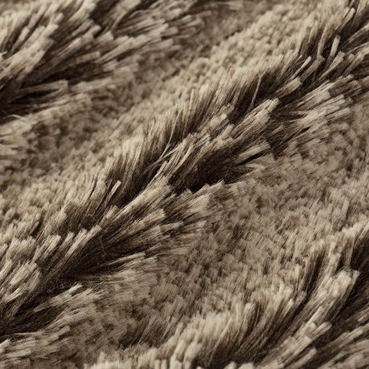 Luxe Cuddle Frosted Shaggy Brown/Beige 58"/60" Fabric per yard