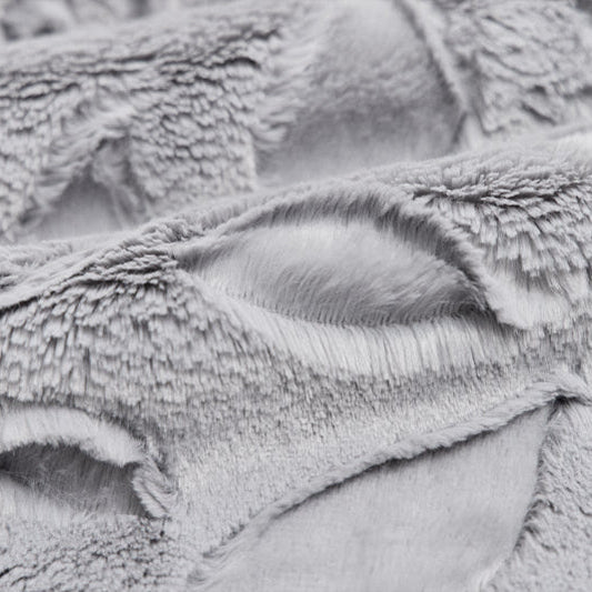 Luxe Cuddle Poppy Alloy 58" - 60" Fabric per yard