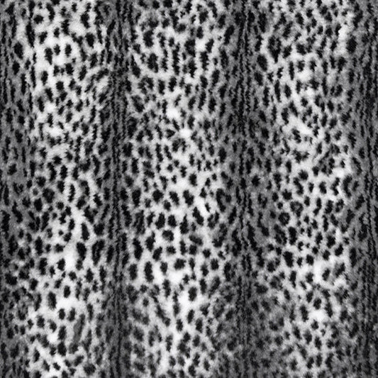 Snow/Black Luxe Cuddle Savanna 58"/60" Fabric per yard