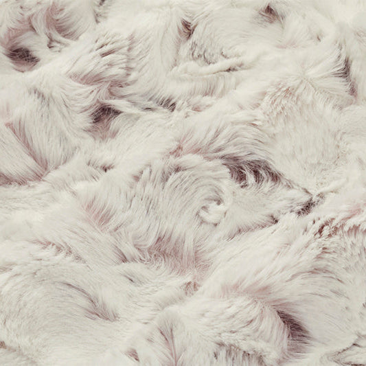 Luxe Cuddle Snowy Owl Elderberry 58" - 60" Fabric per yard