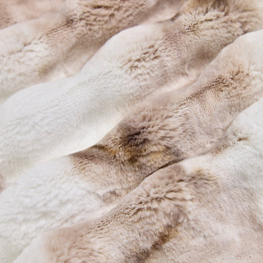 Luxe Cuddle Sorbet Powderpuff Truffle 58" - 60" Fabric per yard