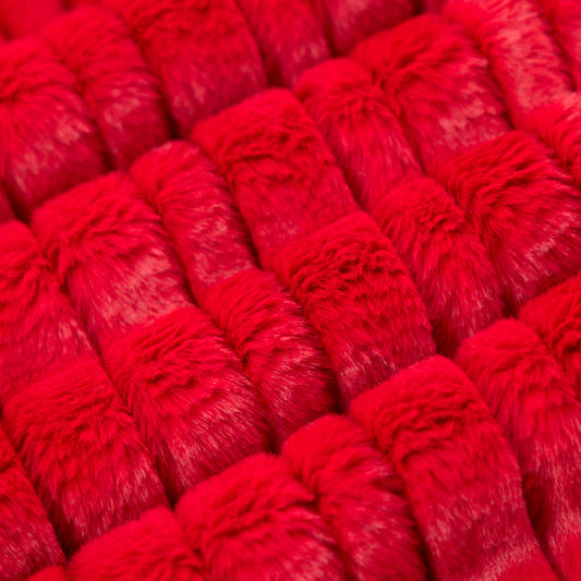 Luxe Cuddle Vienna Cardinal" 58" - 60" Fabric per yard