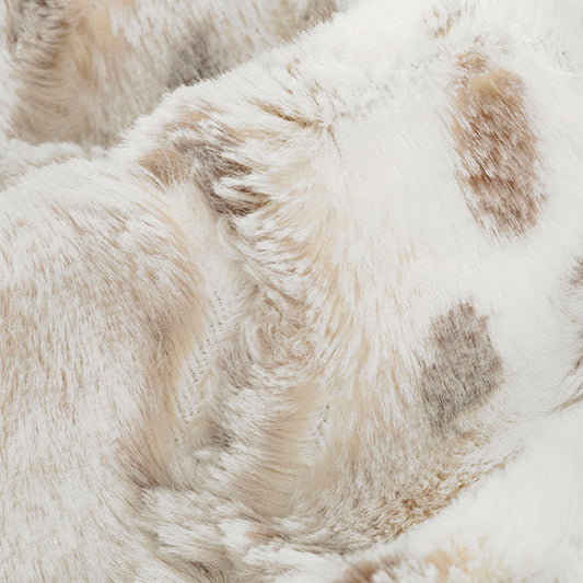 Luxe Cuddle Wild Lynx Ice Taupe 58" - 60" Fabric per yard