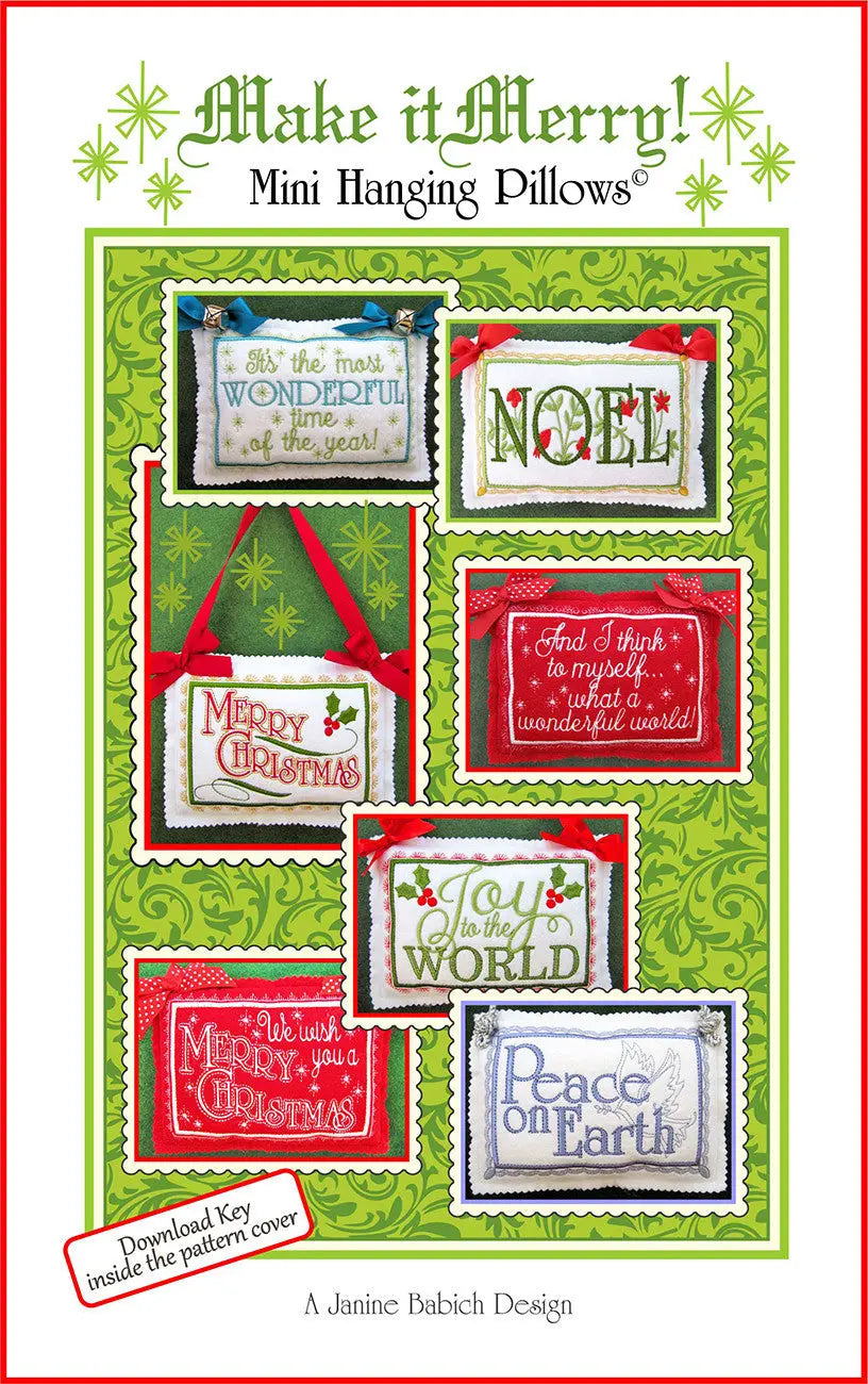 Make it Merry! Mini Hanging Pillows