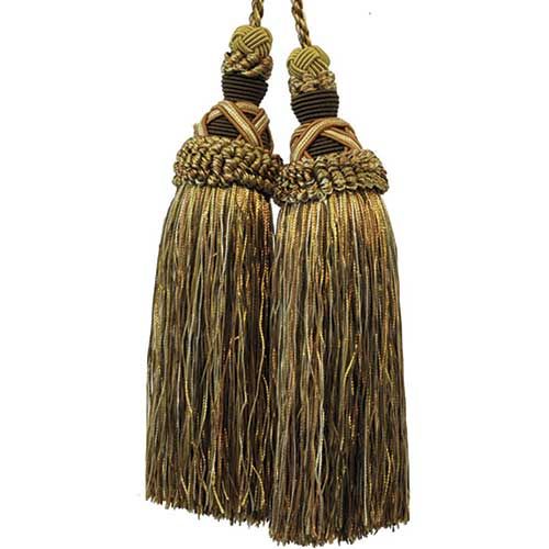 Milante Collection - 8 1/2" Length TASSEL CHAIR TIE - BT-623-06/38 Brown and Toffee