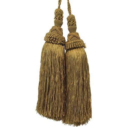 Milante Collection - 8 1/2" Length TASSEL CHAIR TIE - BT-623-61 Mocha