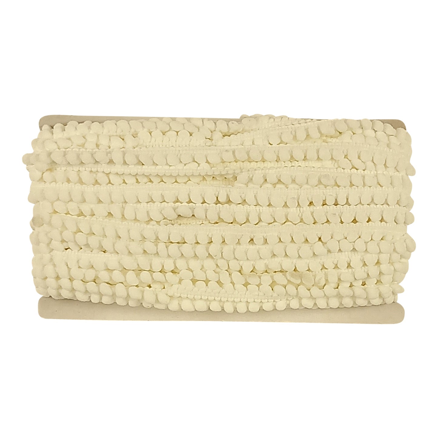 Mini Pom Pom Collection - 1/4" width X 25 Yards Roll in White
