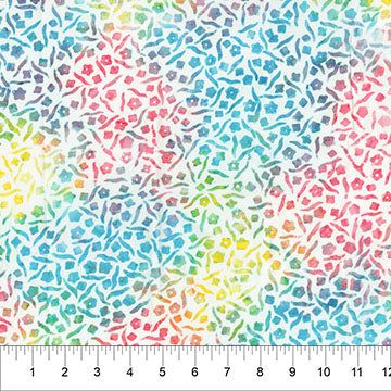 Multi Abstract Flora 83633-10 Cotton 44/45 Fabric Per Yard