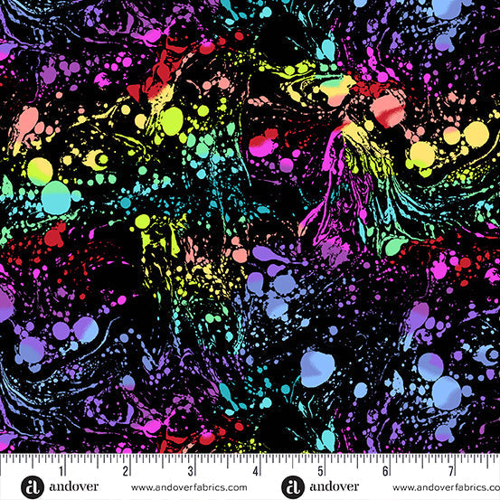 Multi Black Venom Cotton Wideback Fabric Per Yard