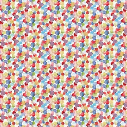 Multi Color Dots Sweet Summer 44"/45" Cotton Fabric Per Yard