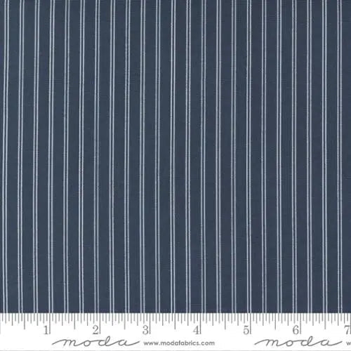 Nantucket Summer Navy Stripe Stripes 44"/45" Fabric Per Yard