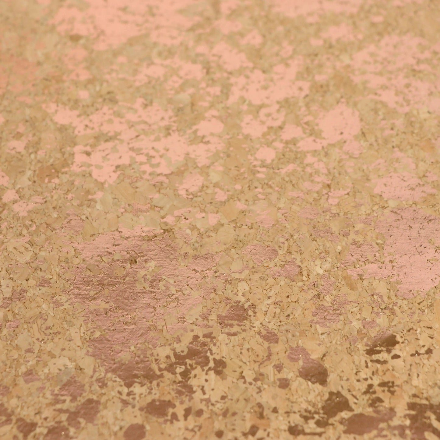 Natural Rose Gold Splatter Pro Lite Cork 1/2 yard