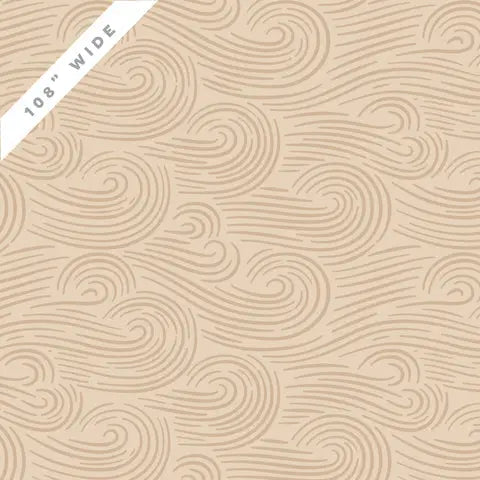 Natural Spring Breeze Naturally Wild Quilter's Weight Cotton Wideback Fabric per yard