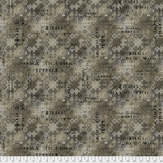 Neutral Faded Tile Abandoned 44"/45" Cotton Fabric Per Yard