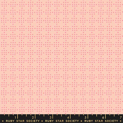 Paper Cuts 2 Peach Puff Peach Peg Board Dots Ditsy Blender Cotton 43"/44" Fabric Per Yard