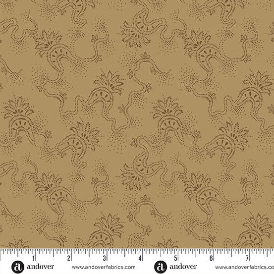 Parchment Filigree Fredericksburg Revisited 108" Cotton Wideback Fabric per yard