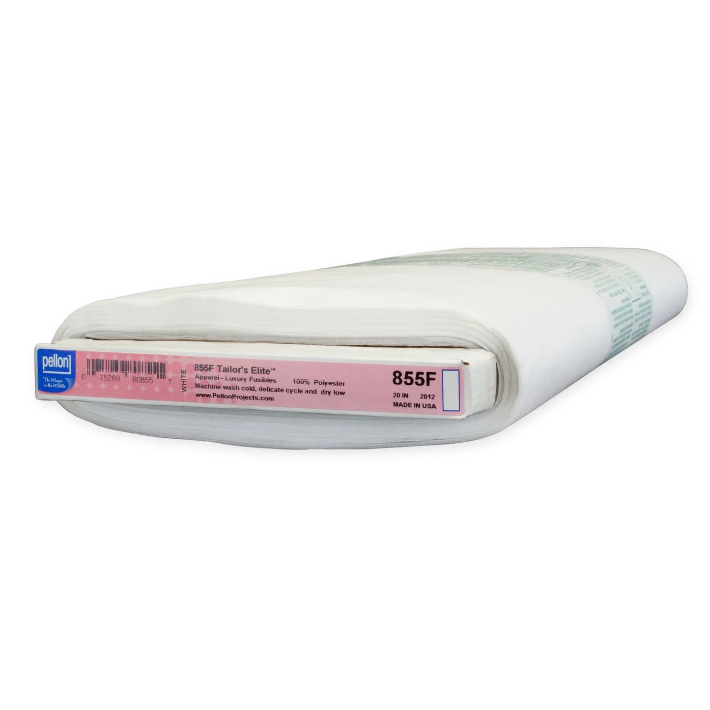 Pellon® 855F Tailor's Elite™ Interfacing 20" x 10 yards Bolt. Color: White.