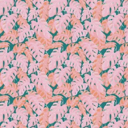 Pieces Of India Monstera Canopy 43"/44" Fabric Per Yard