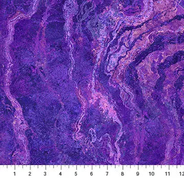 Purple Mystic Stonehenge Ombre Cotton Wideback Fabric Per Yard