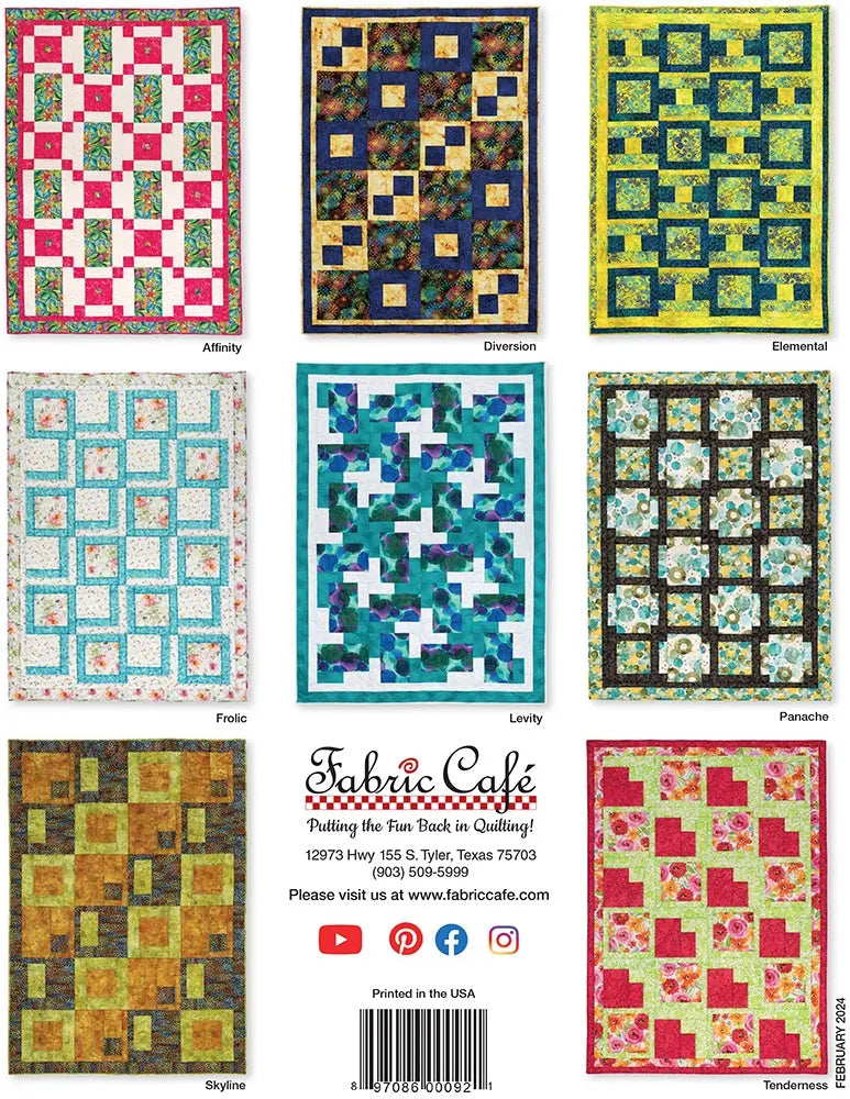 QT Fabrics Books - Make It Easy With 3 Yard Quilts Book