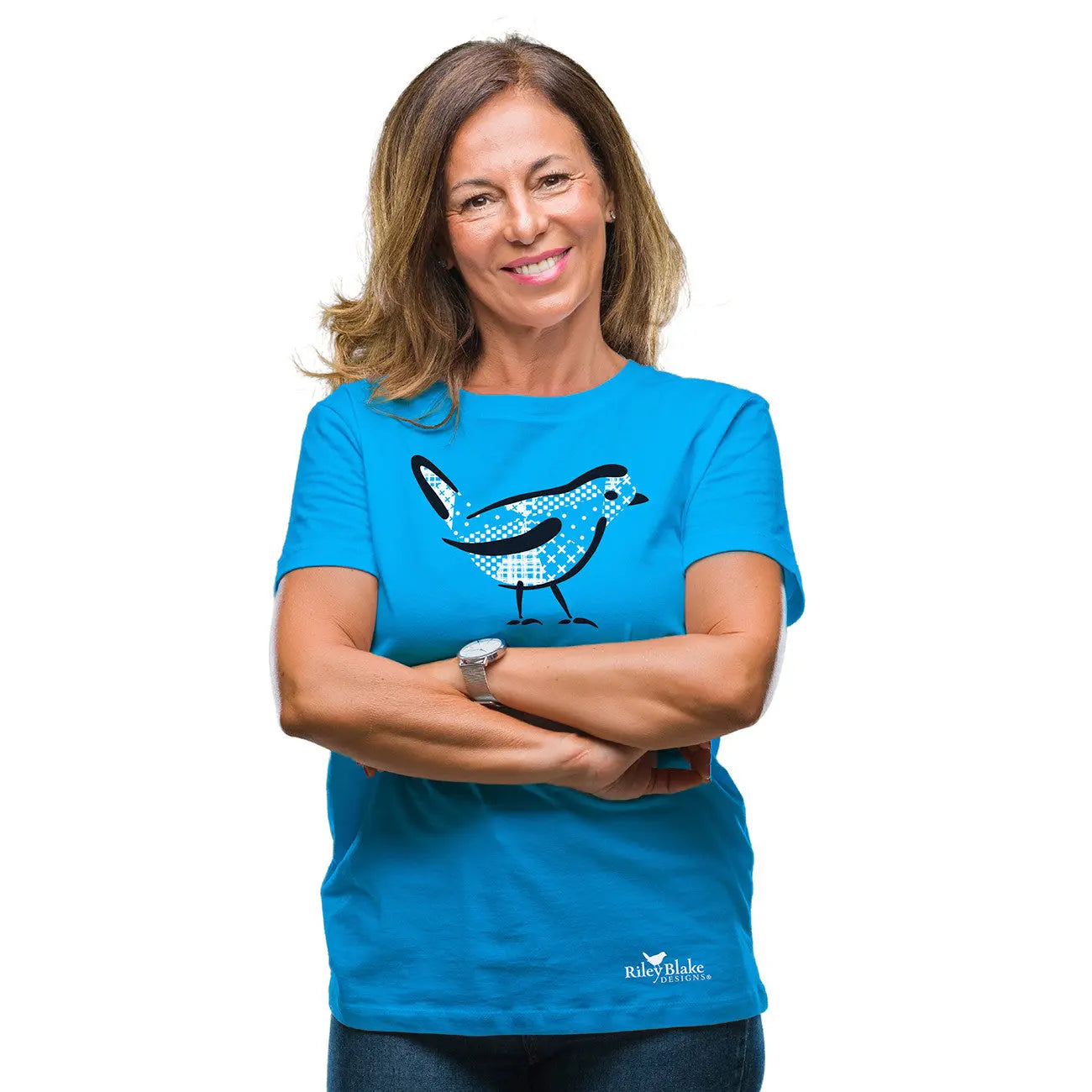 RBD Designer T-Shirt Color Blue Size 2X-Large