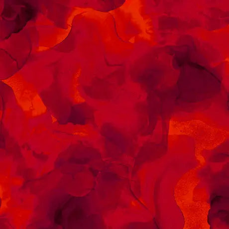 Red Aura Watercolor Blender Wideback Cotton Fabric per yard