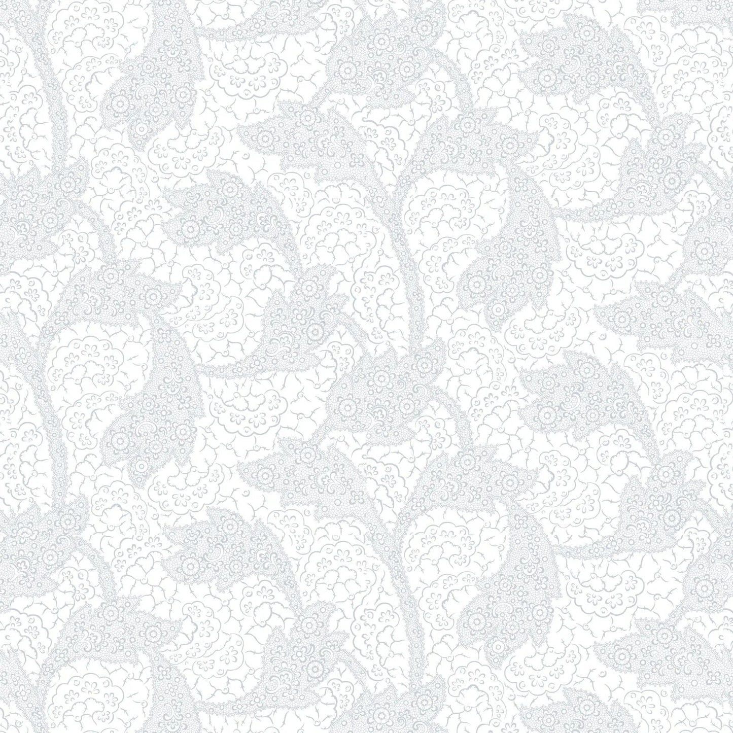 White Touch Of White Lacy Allover Cotton Wideback Fabric Per Yard