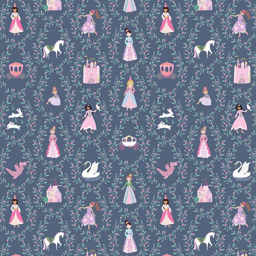 Princess Trellis Cotton 44"/45" Fabric Per Yard