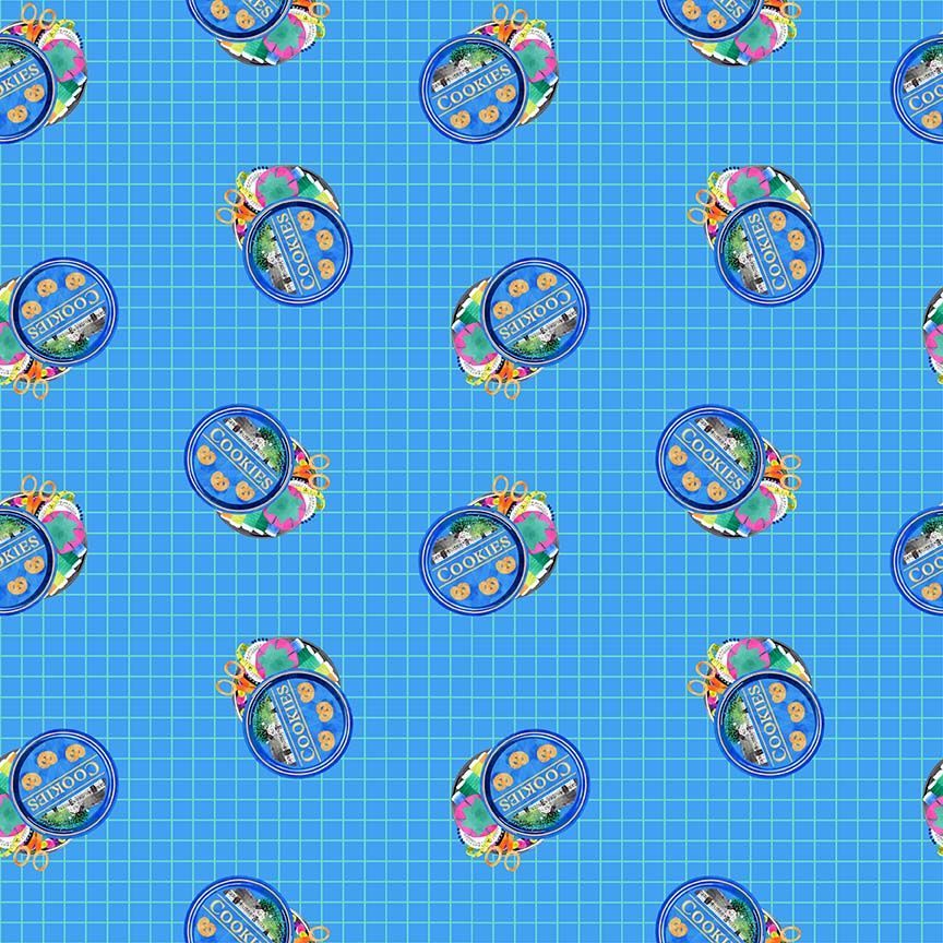 Oceanic Cookies Or Sewing Cotton 44"/45" Fabric Per Yard