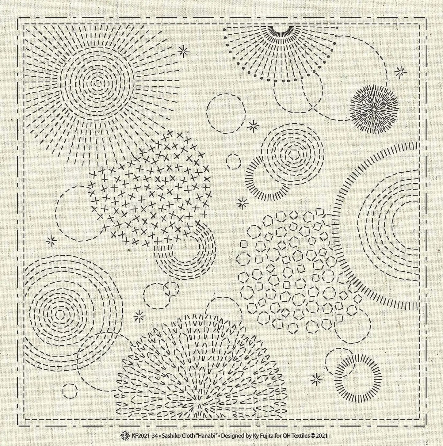 Sashiko Cloth Hanabi