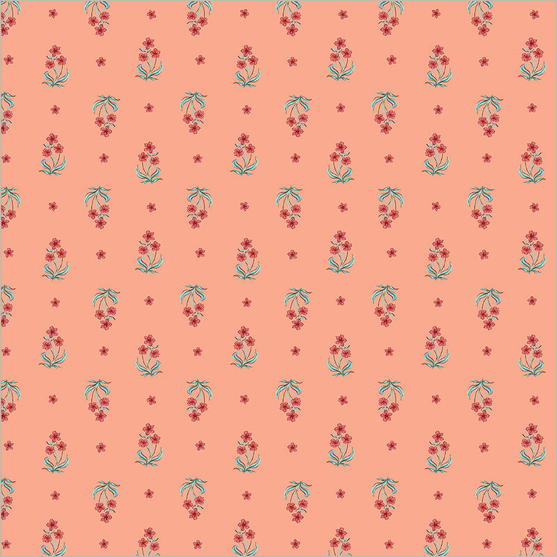 Tapestry Posy Petal Cotton 43/44 Fabric Per Yard