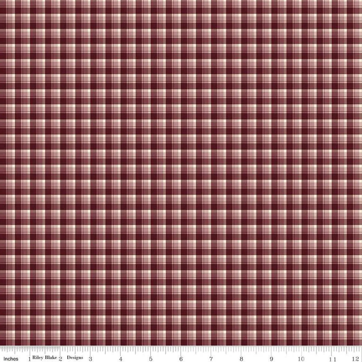 The Awe of Autumn Plaid Purple 43"/44" Fabric Per Yard