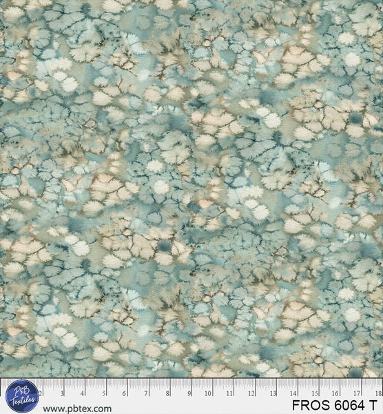 Turquoise Frost FROS-6064-T Cotton 44/45 Fabric Per Yard